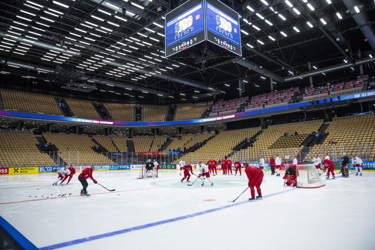 Die Messehalle in Herning dient als WM-Schauplatz. © ANSA / Bo Amstrup