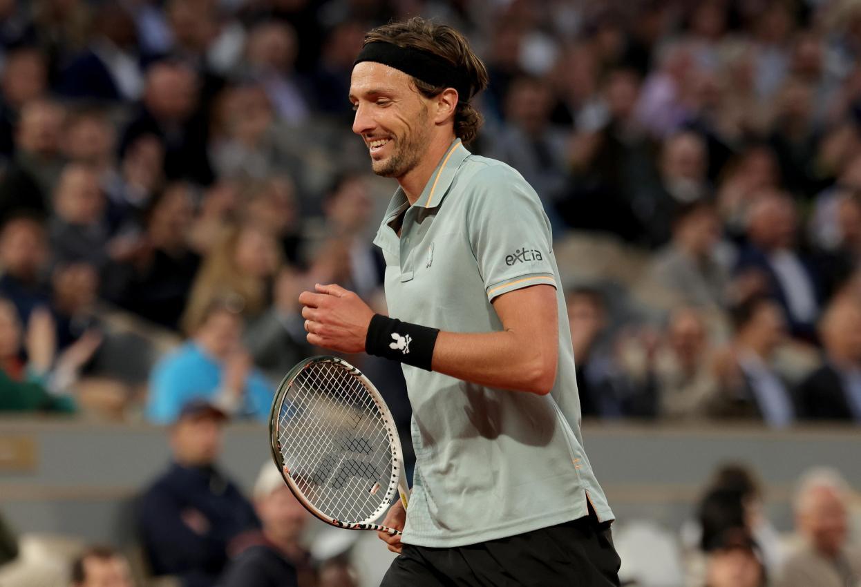 Hatte gute Laune: Arthur Rinderknech. © ANSA / TERESA SUAREZ