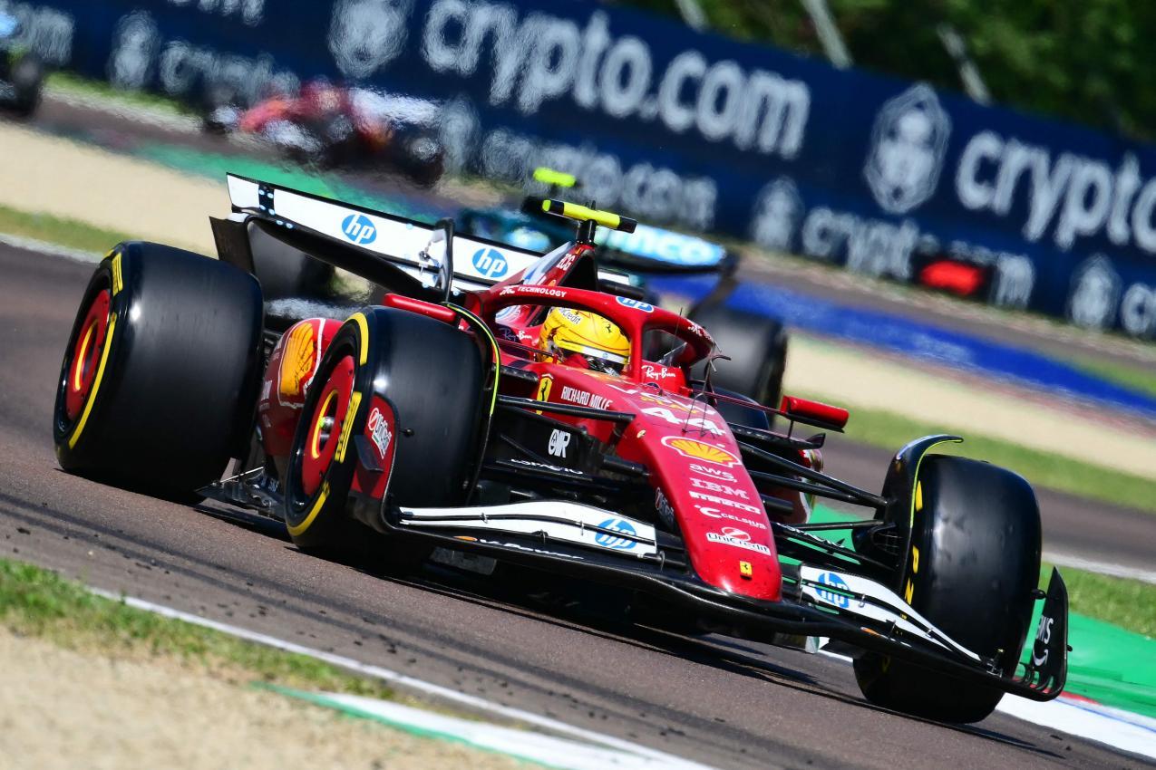 Lewis Hamilton landete im Ferrari auf Platz 4. © APA/afp / MARCO BERTORELLO