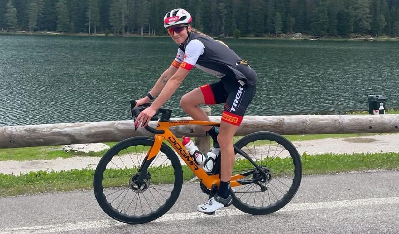 Lisa Vittozzi spult auf dem Rad unzählige Kilometer runter.