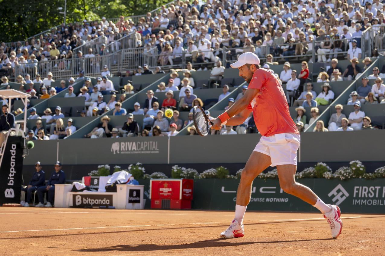Novak Djokovic gewann das Turnier in Genf. © ANSA / MARTIAL TREZZINI