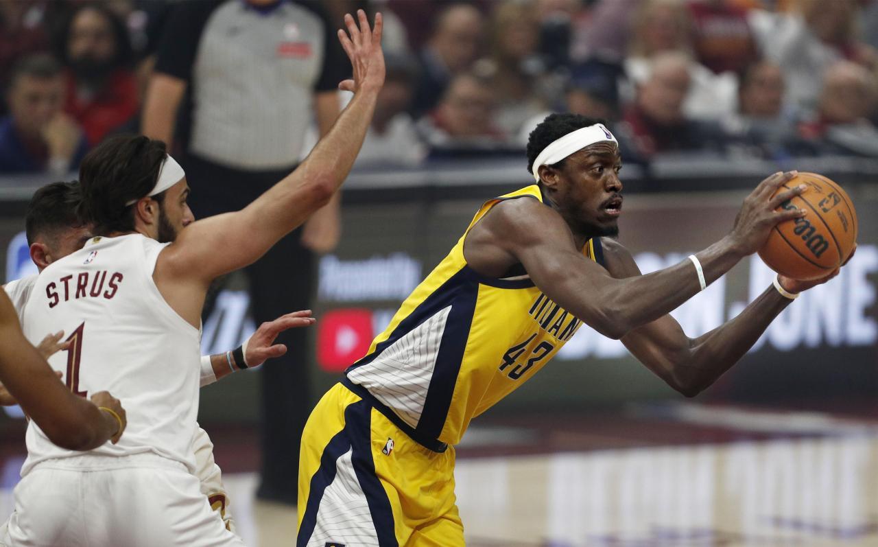 Pascal Siakam (r.) und Indiana sind kaum zu bremsen. © ANSA / DAVID MAXWELL