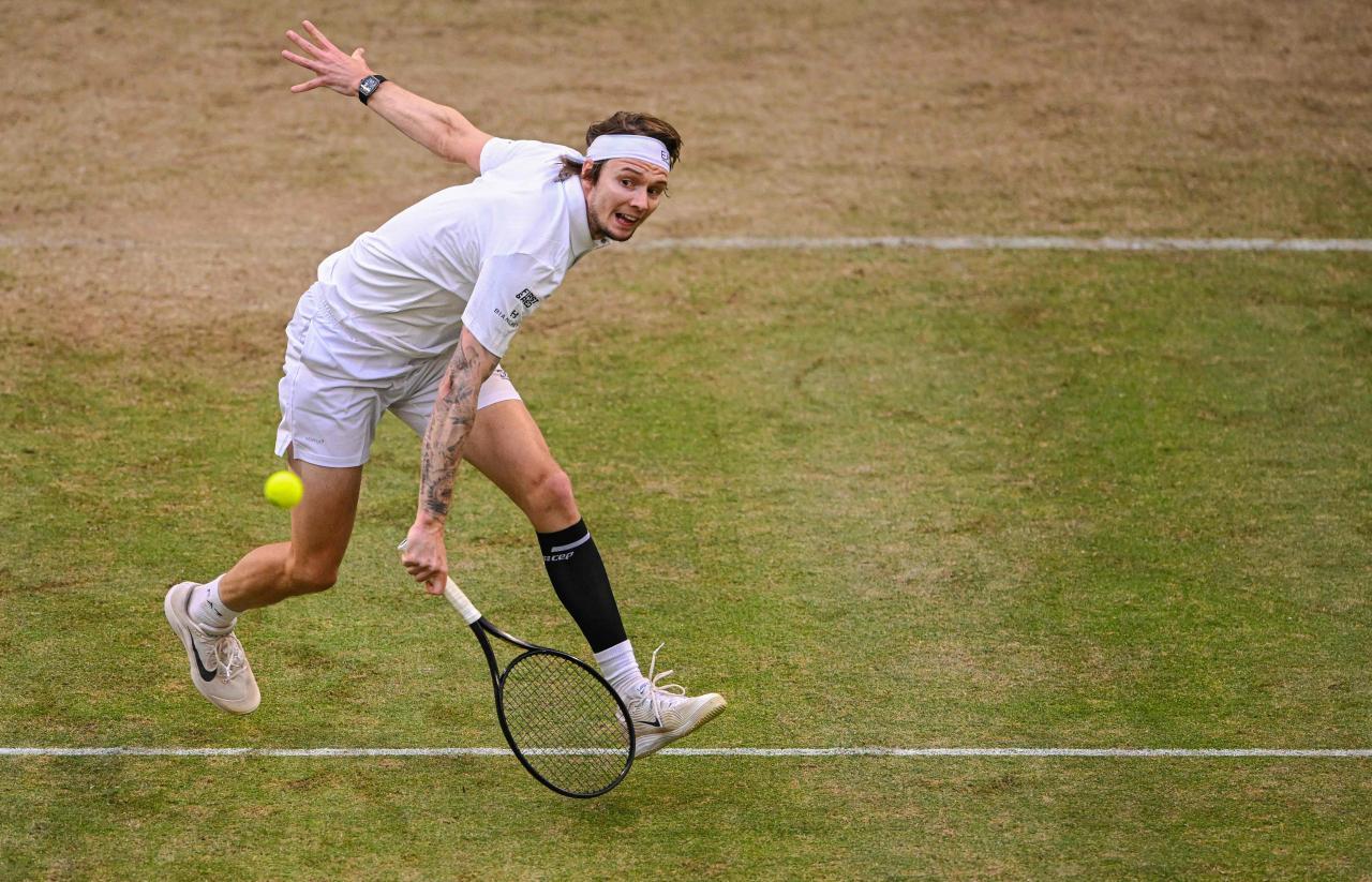 Alexander Bublik spielte großartiges Tennis. © APA/afp / CARMEN JASPERSEN