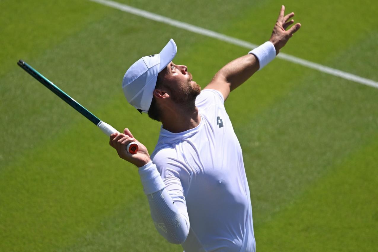 Benjamin Bonzi schaltete Daniil Medvedev in der ersten Runde aus. © ANSA / DANIEL HAMBURY