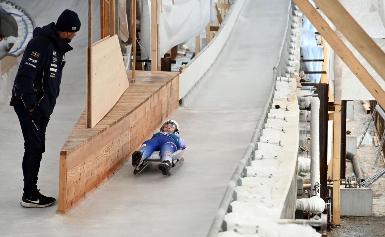 Die neue Olympiabahn ist noch nicht fertig gebaut. © Foto Hermann Sobe / Hermann Sobe Medienservice HS