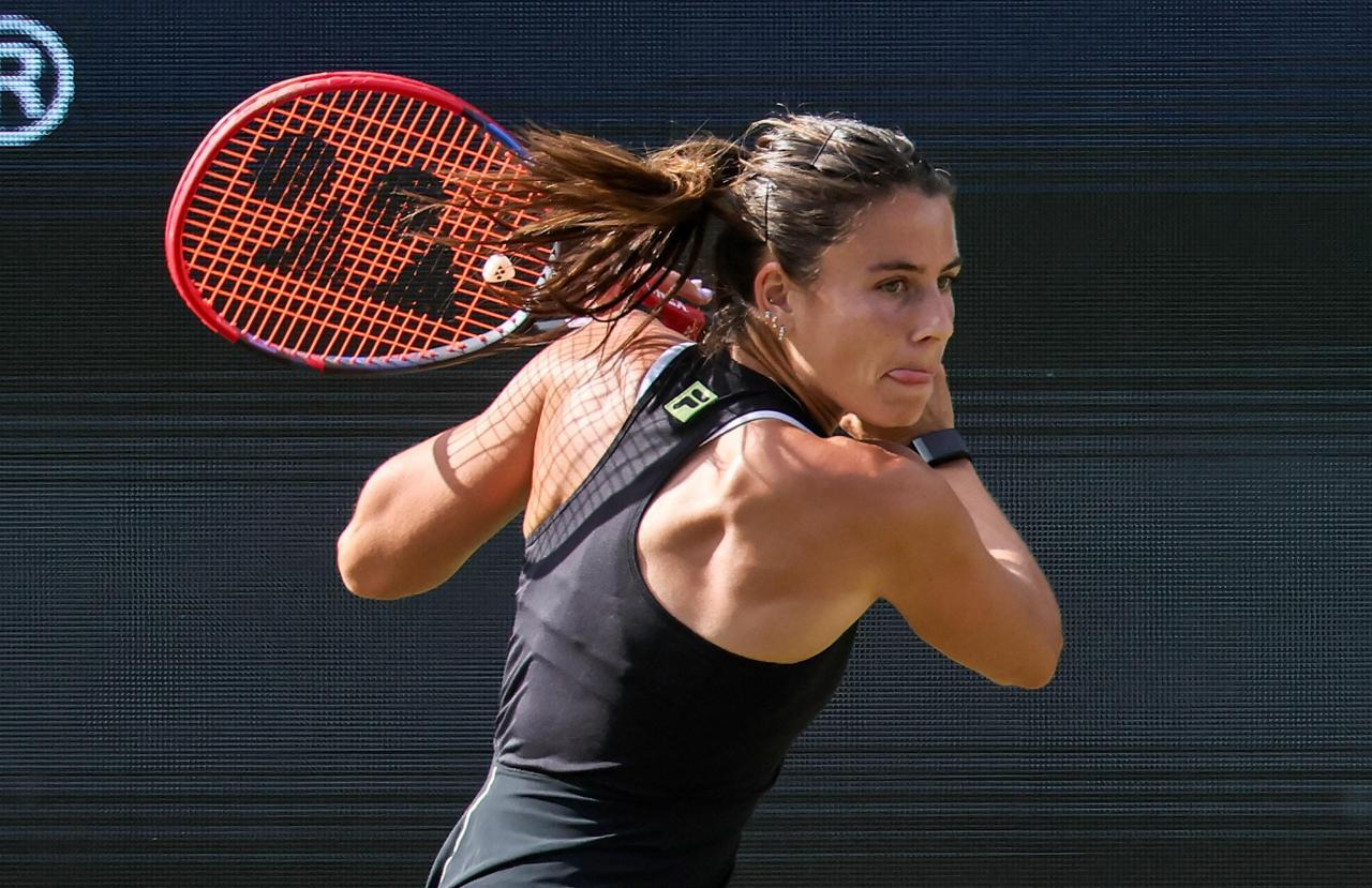 Emma Navarro wird die Mixed-Partnerin von Jannik Sinner. © ANSA / RONALD WITTEK