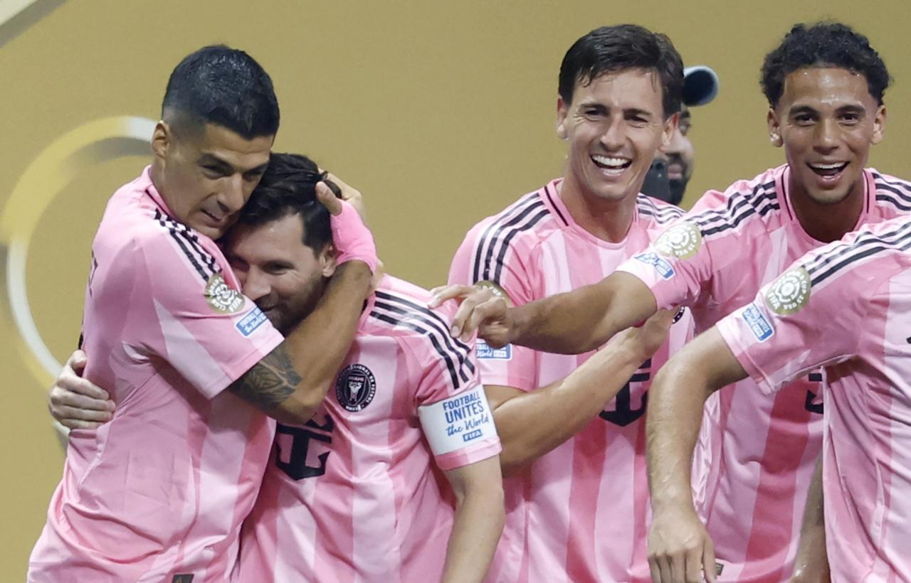 Messi und Co. jubeln. © ANSA / ERIK S. LESSER