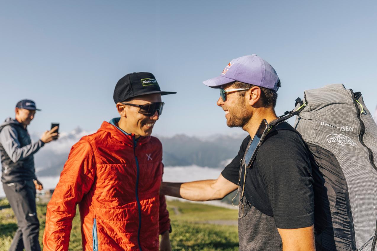 Tobias Großrubatscher und Patrick von Känel trafen sich am allerletzten Turnpoint. © Red Bull
