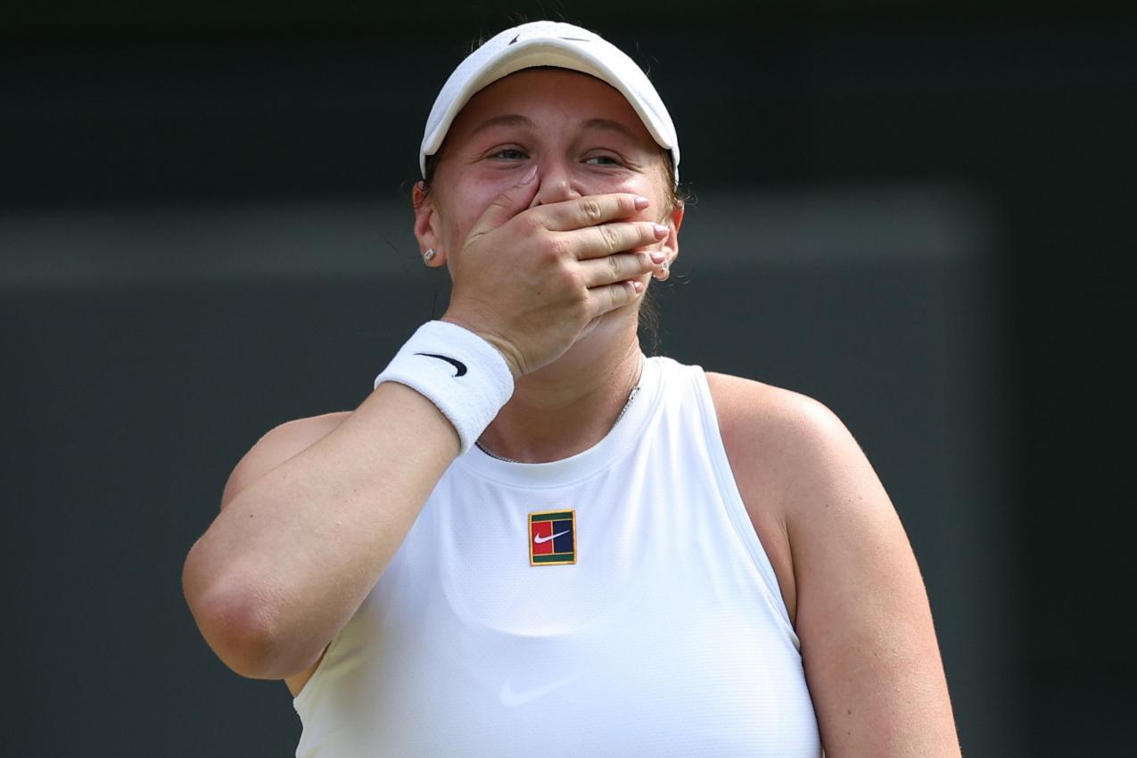 Amanda Anisimova steht völlig überraschend im Finale. © ANSA / ADAM VAUGHAN