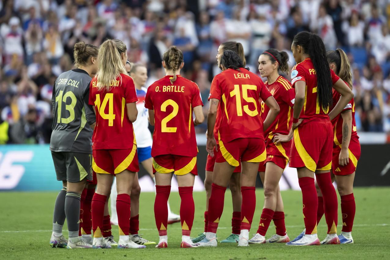 Die Spanierinnen waren enttäuscht. © ANSA / GEORGIOS KEFALAS