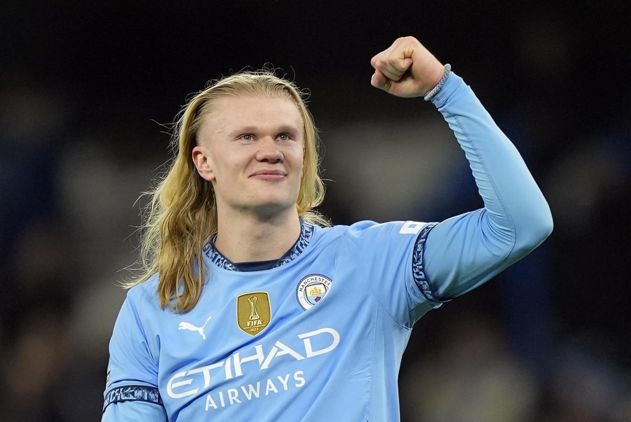 Erling Haaland und seine Haarpracht. © ANSA / TIM KEETON