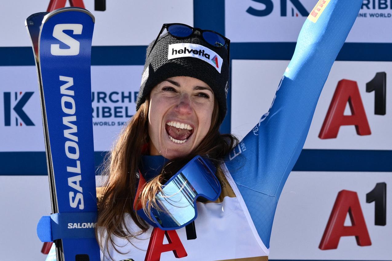 Marta Bassino will wieder jubeln. © AFP / JEFF PACHOUD