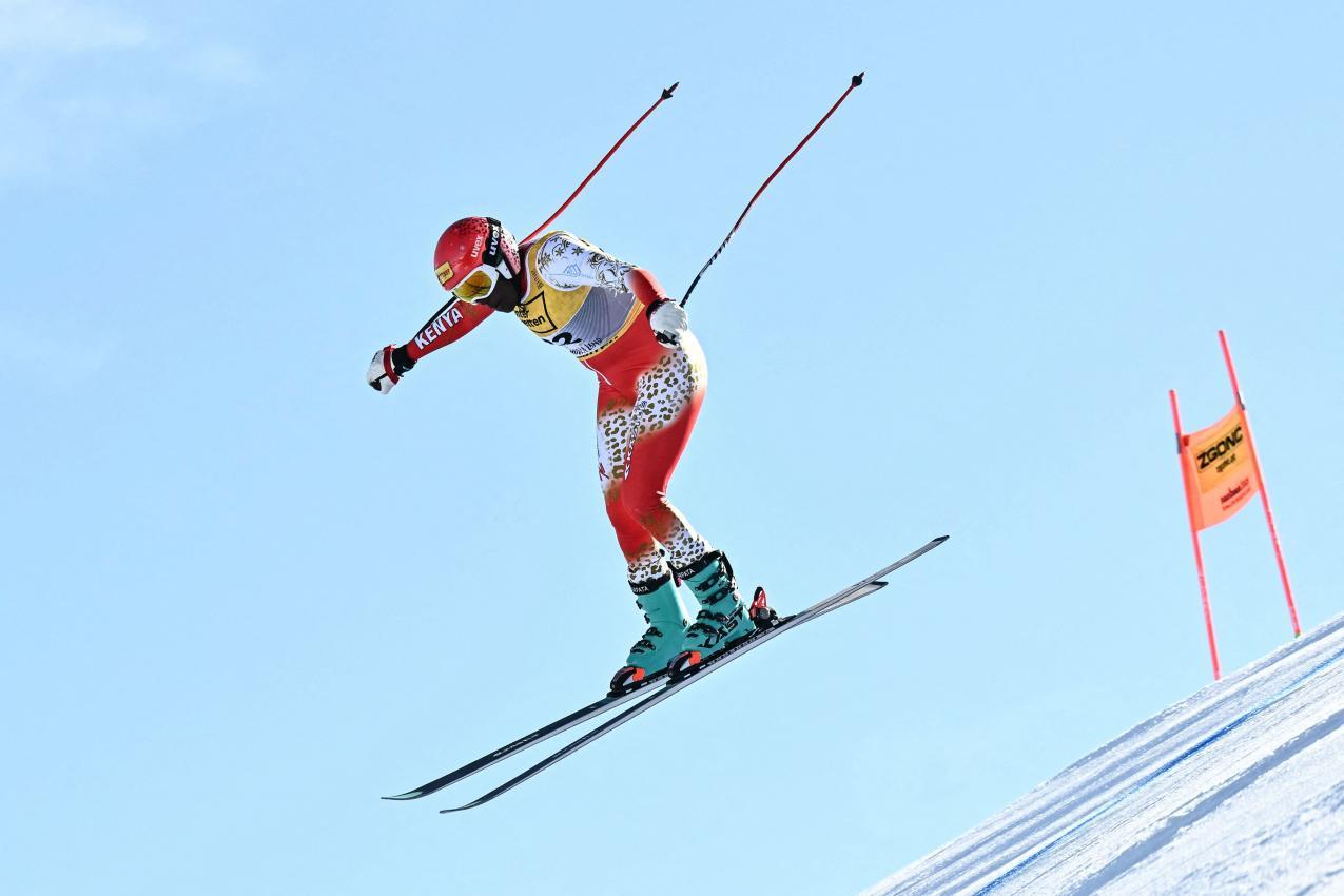 Sabrina Simader in Aktion. © APA/afp / FABRICE COFFRINI