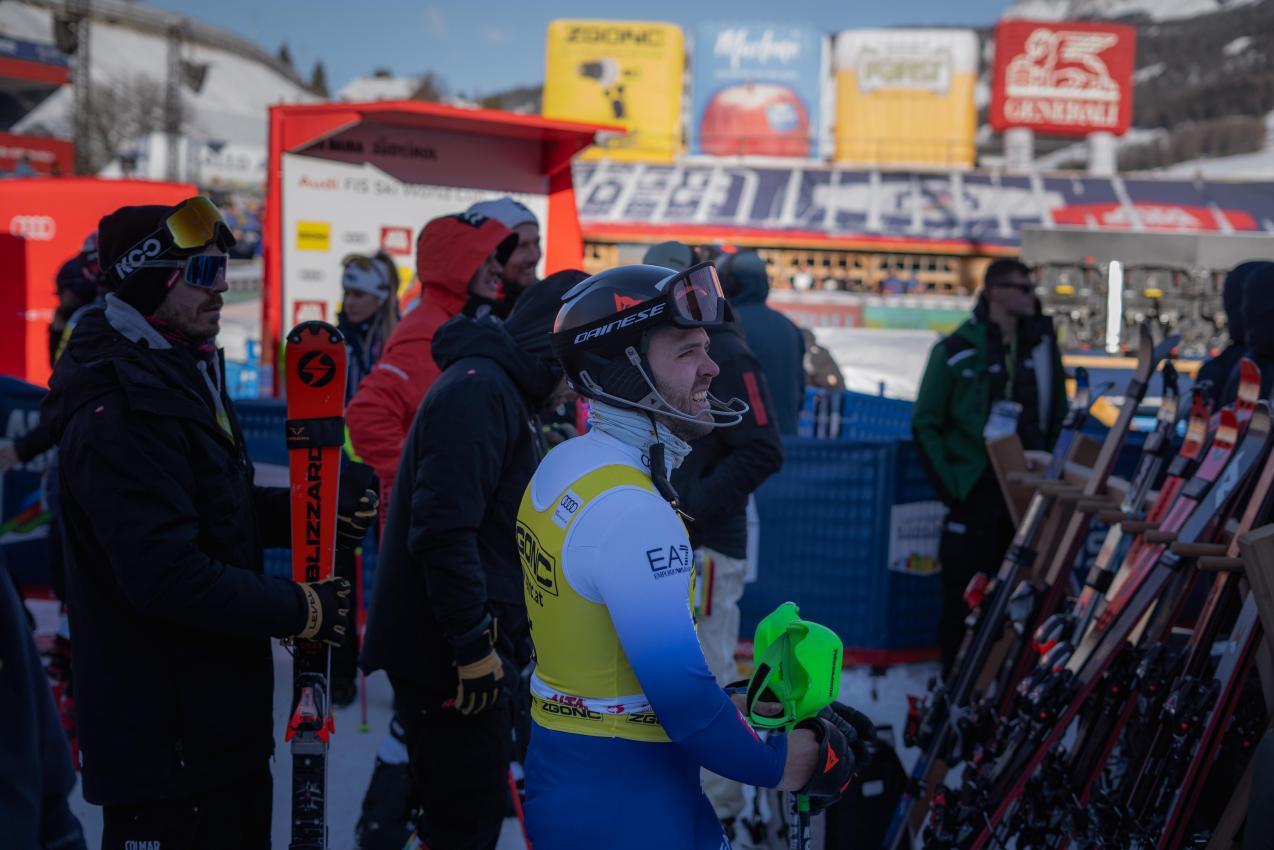 Simon Maurberger zeigte in Alta Badia auf.