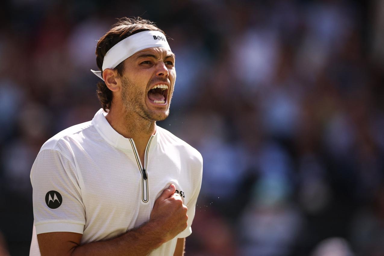Taylor Fritz kämpfte sich weiter. © APA/afp / HENRY NICHOLLS