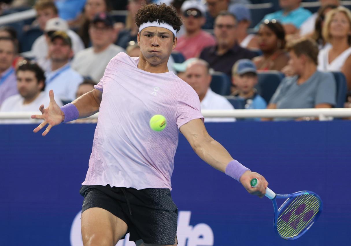 Ben Shelton kam nie ins Spiel. © ANSA / MARK LYONS