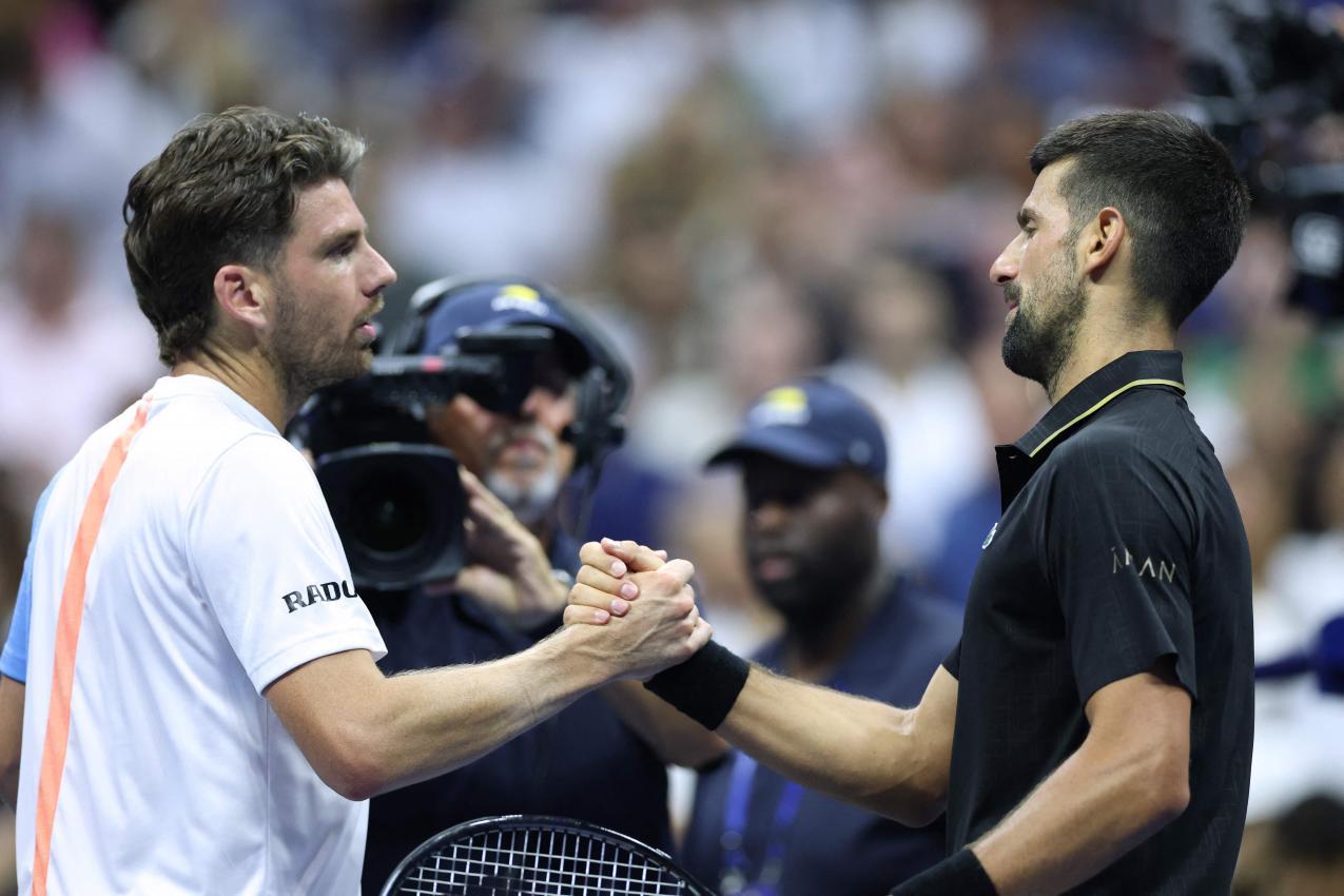 Cameron Norrie verlangte Djokovic einiges ab. © APA/afp / CHARLY TRIBALLEAU