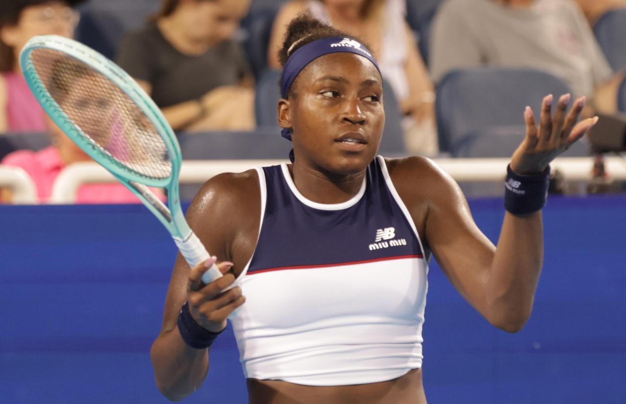 Coco Gauff wusste nicht, wie ihr geschieht. © ANSA / MARK LYONS