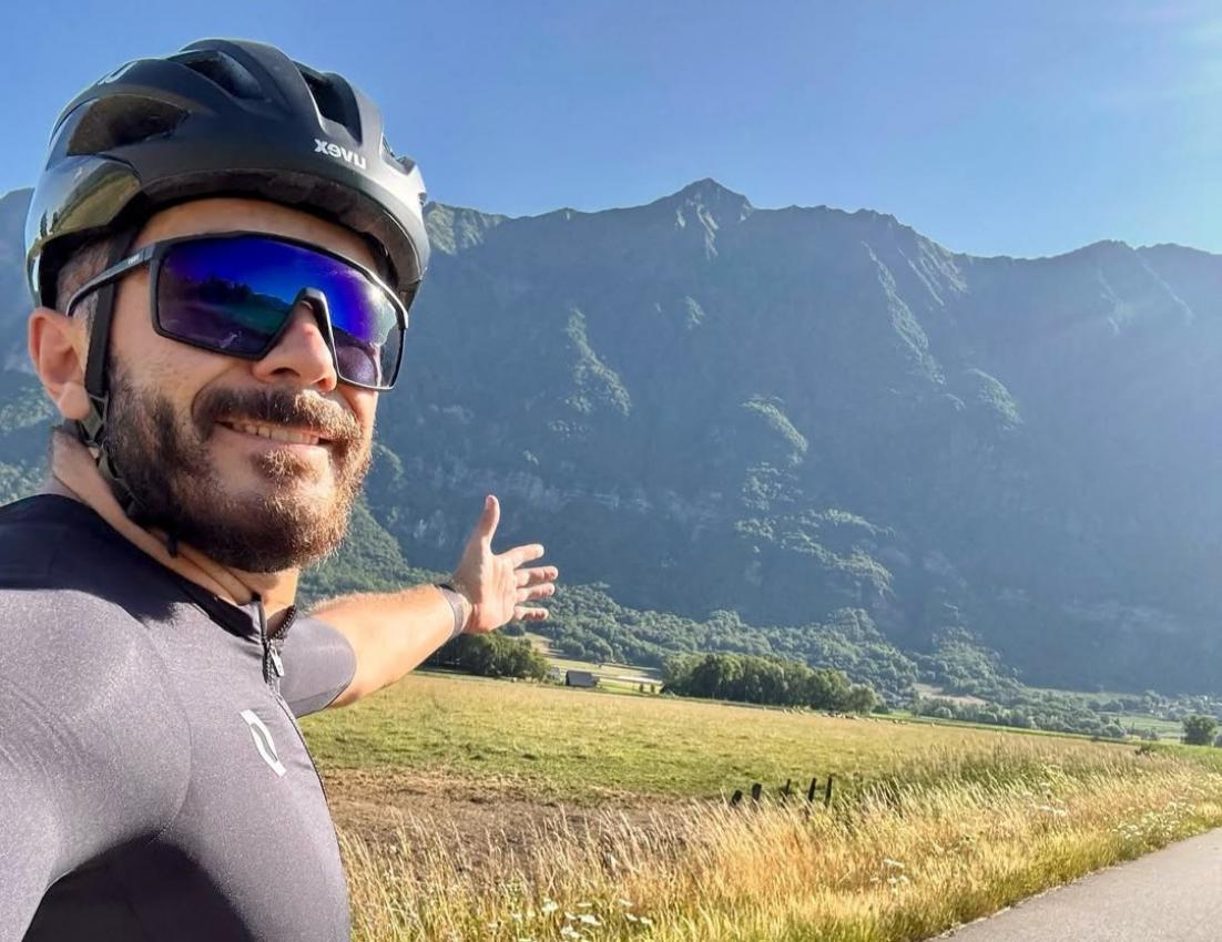 Cyprien Sarrazin ist wieder auf dem Rad unterwegs. © Social Media