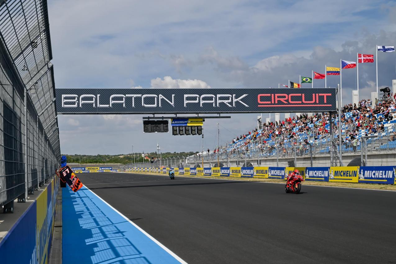 The Balaton Park Circuit saw its MotoGP debut. © ANSA / Boglarka Bodnar