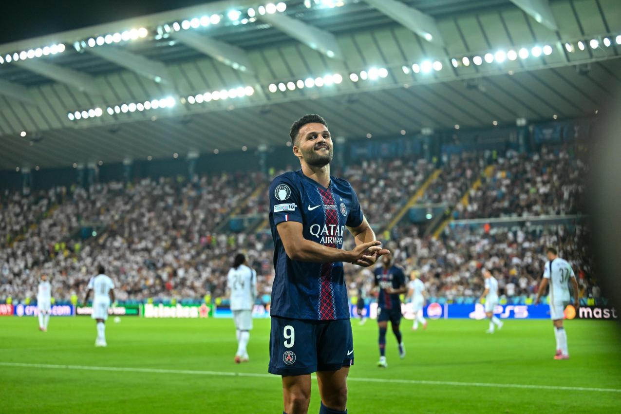 Goncalo Ramos rettete PSG ins Elferschießen. © ANSA / Alessio Marini