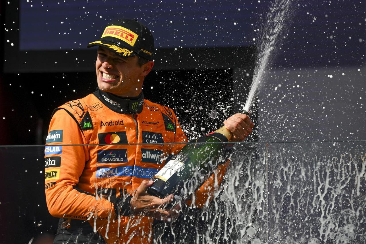 Lando Norris ist zurück im WM-Kampf. © ANSA / Zsolt Czegledi