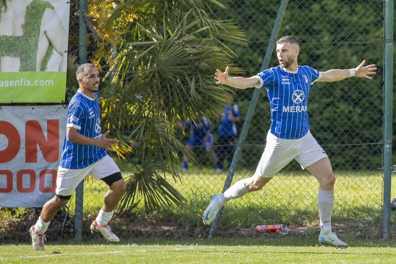 Manuel Brusco (rechts) ist die Obermaiser Torgarantie. © Andrea Giacomelli