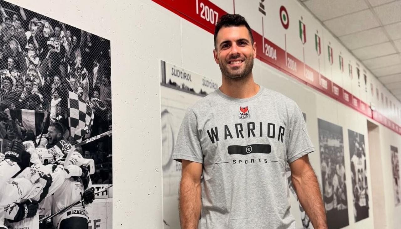 Mark Barberio in den Katakomben der Bozner Sparkasse Arena.