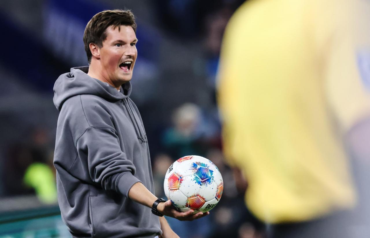 Merlin Polzin musste die Überlegenheit des Stadtrivalen anerkennen. © ANSA / HANNIBAL HANSCHKE