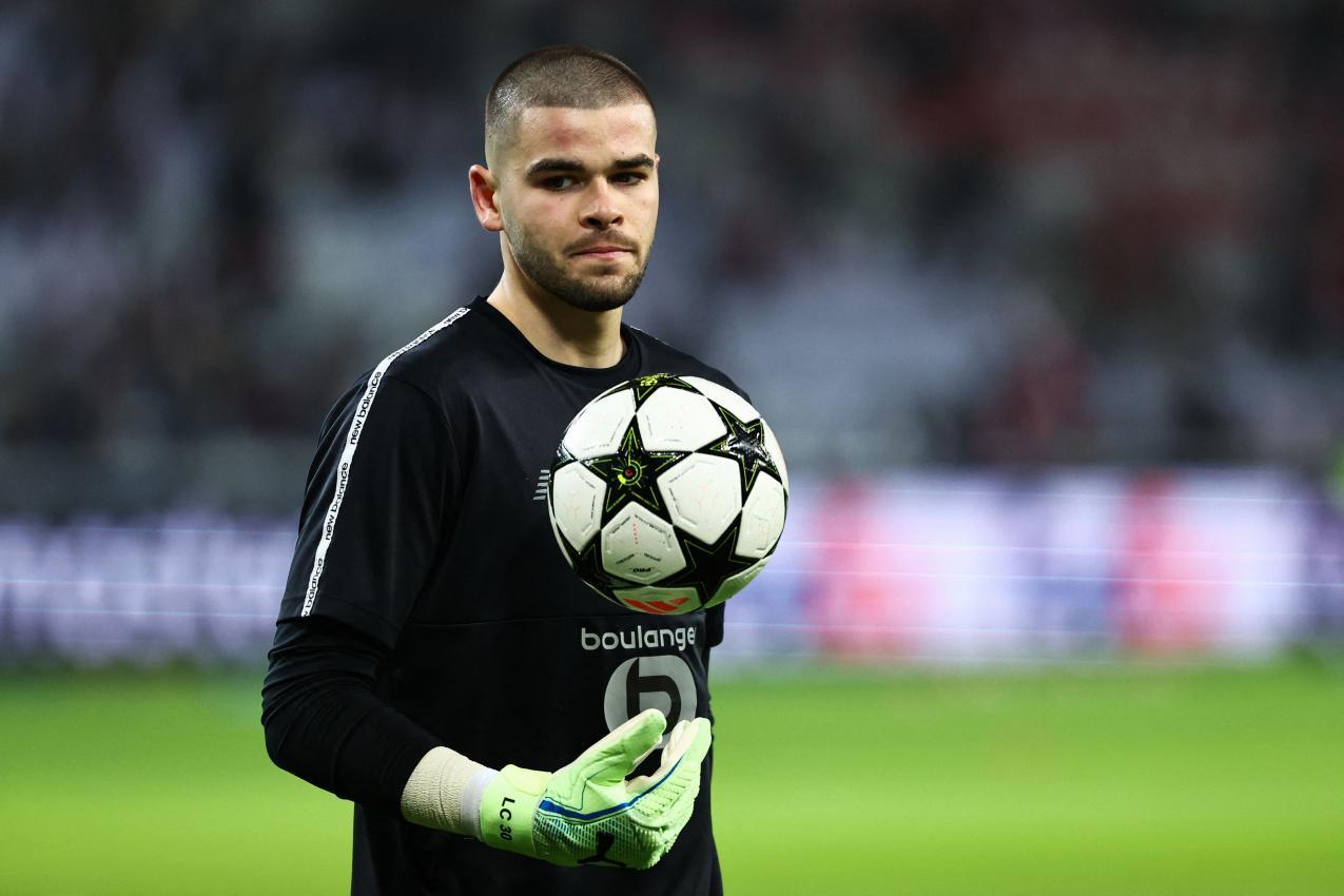New face in the PSG goal: Lucas Chevalier. © APA/afp / SAMEER AL-DOUMY