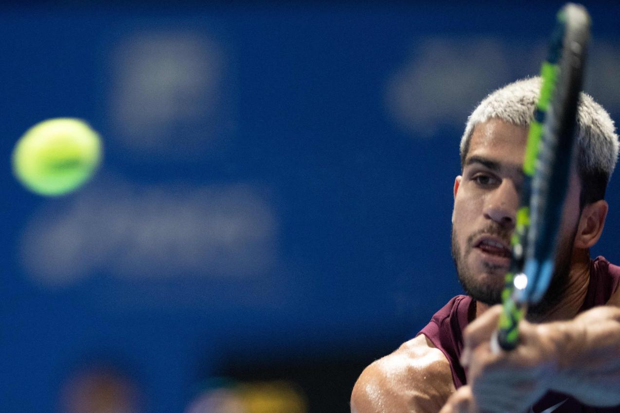 Alcaraz ließ seinem Gegner keine Chance. © APA/afp / PHILIP FONG