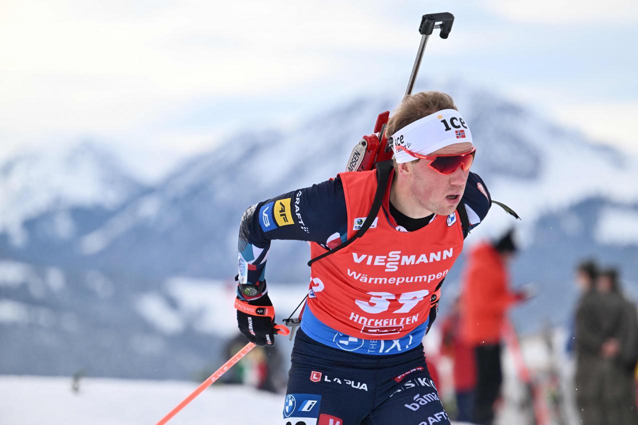 Biathlet Johannes Dale. © APA/afp / JOE KLAMAR