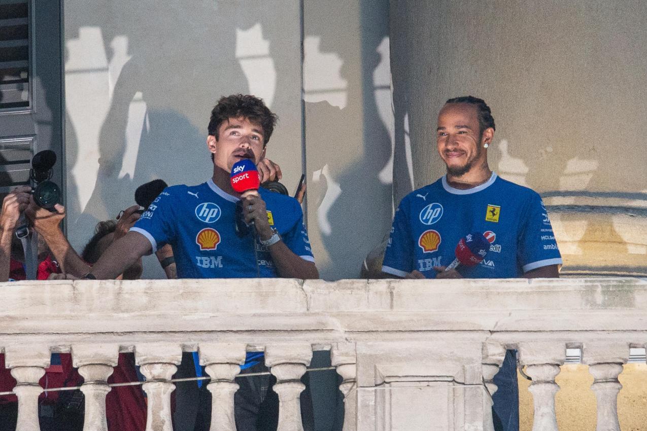 Charles Leclerc (links) und Lewis Hamilton. © ANSA / DAVIDE CANELLA