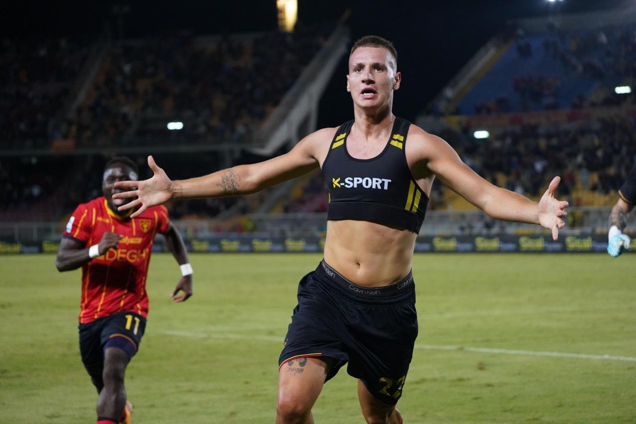 Der 17 Jahre junge Francesco Camarda sicherte Lecce einen späten Punkt. © ANSA / ABBONDANZA SCURO LEZZI