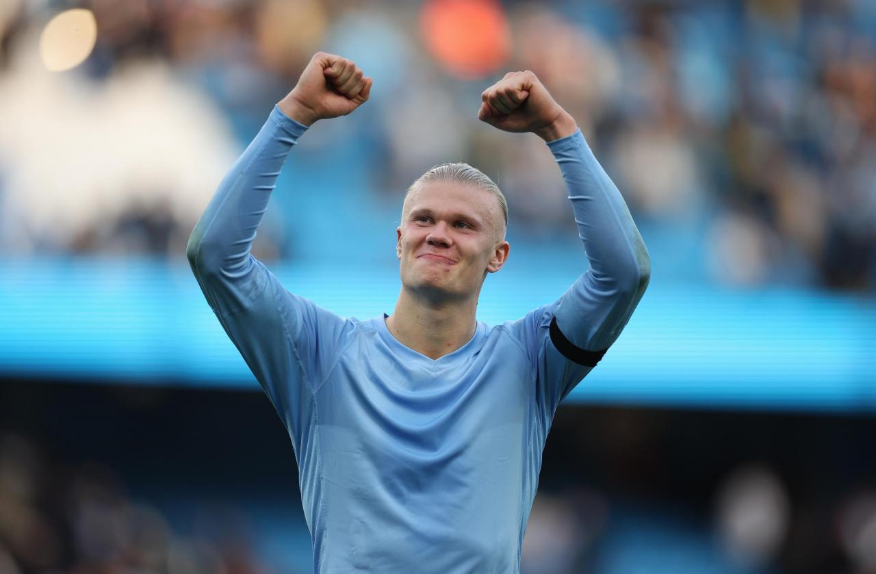 In Topform: Erling Haaland. © ANSA / ADAM VAUGHAN