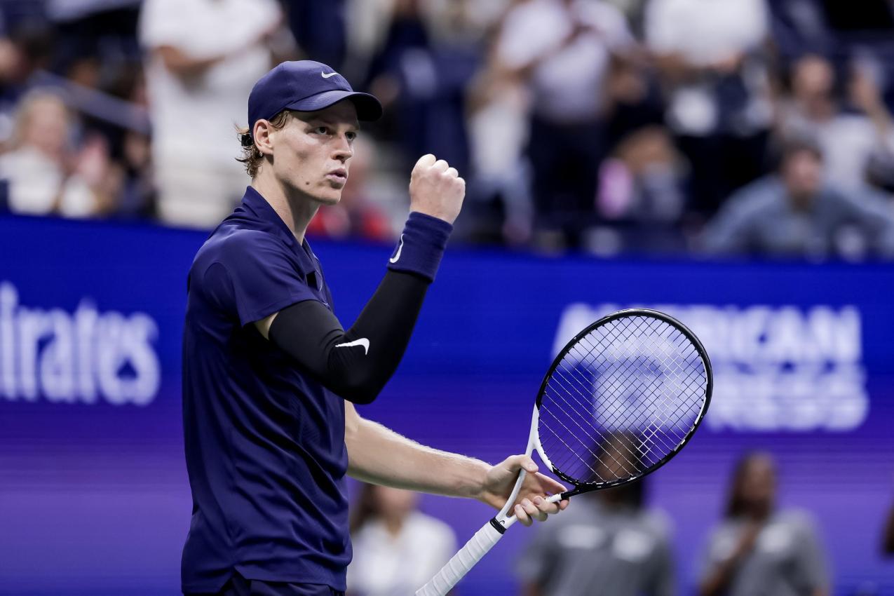 Jannik Sinner bekommt es im Finale mit Carlos Alcaraz zu tun. © ANSA / CRISTOBAL HERRERA ULASHKEVICH