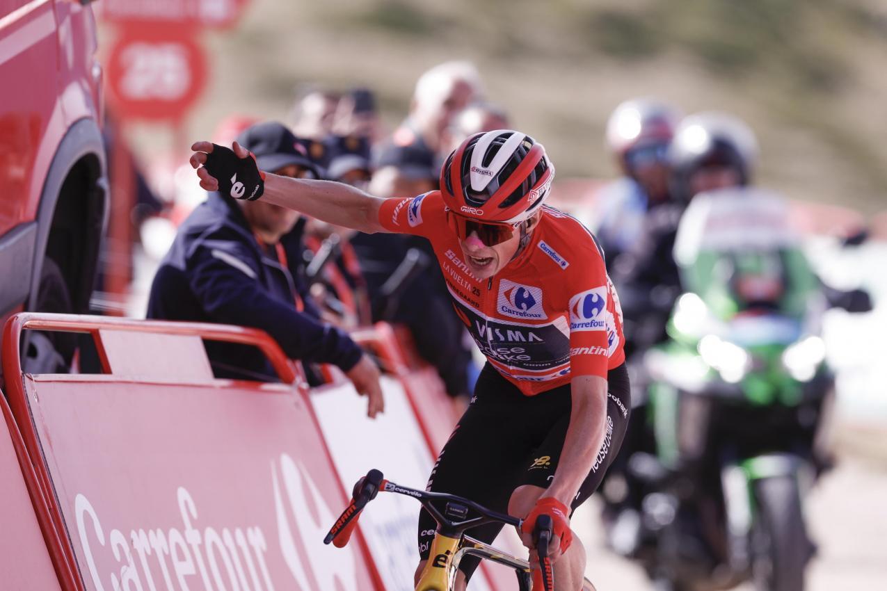 Jonas Vingegaard took his third stage win on Saturday. © ANSA / Javier Lizon