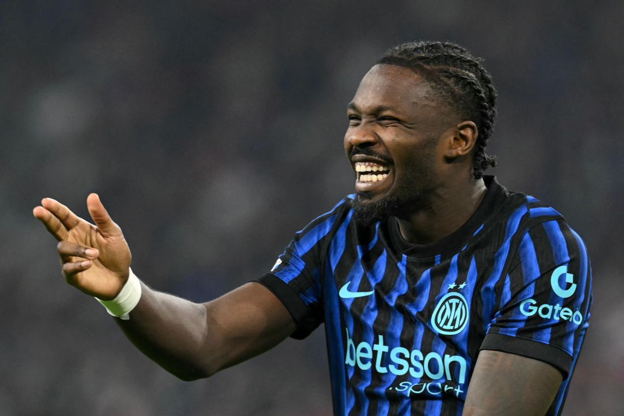 Marcus Thuram led Inter to victory. © APA/afp / NICOLAS TUCAT