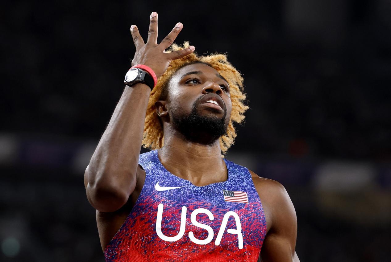 Noah Lyles a remporté l'or au 200 mètres pour la quatrième fois consécutive. © ANSA / FRANCK ROBICHON