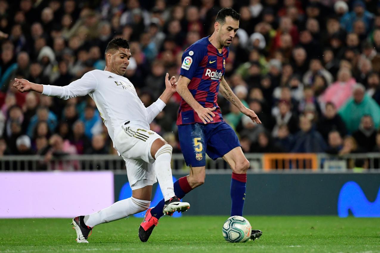 Sergio Busquets  im Barca-Trikot. © APA/afp / JAVIER SORIANO