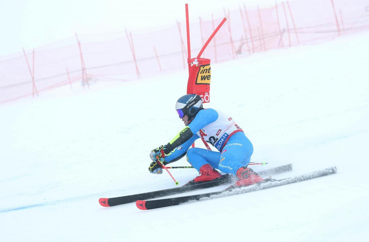 Alex Vinatzer qualified for the second round. © APA / EXPA/JOHANN GRODER