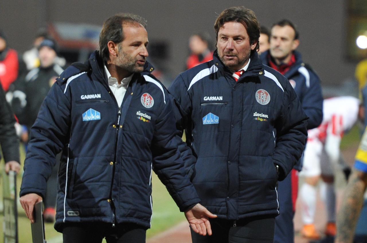 Andrea Guerra (l.) ist seit vielen Jahren der Co-Trainer von Giovanni Stroppa – auch damals beim FC Südtirol. © DLife