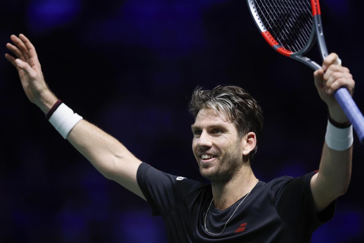 Cameron Norrie hat Carlos Alcaraz geschlagen. © ANSA / YOAN VALAT