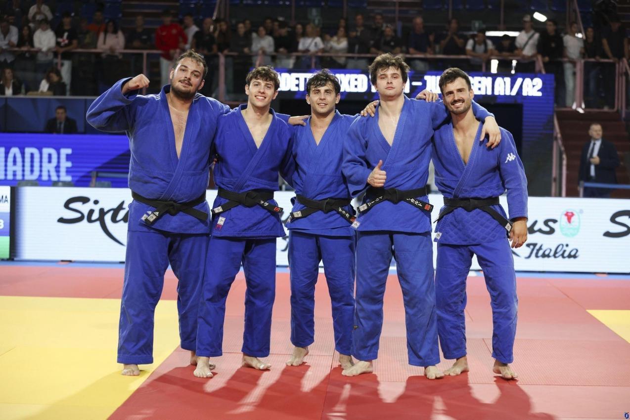 Daniele Gasparri, Gregorio Callegagti, Giovanni Zaraca, Riccardo Bertolini, Martino Giovanni Grandesso © FIJLKAM