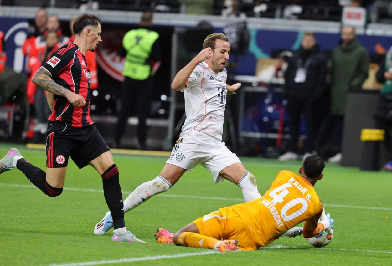 Le FC Bayern a posé de nombreuses difficultés à l’Eintracht Francfort. ©APA/afp / DANIEL ROLAND