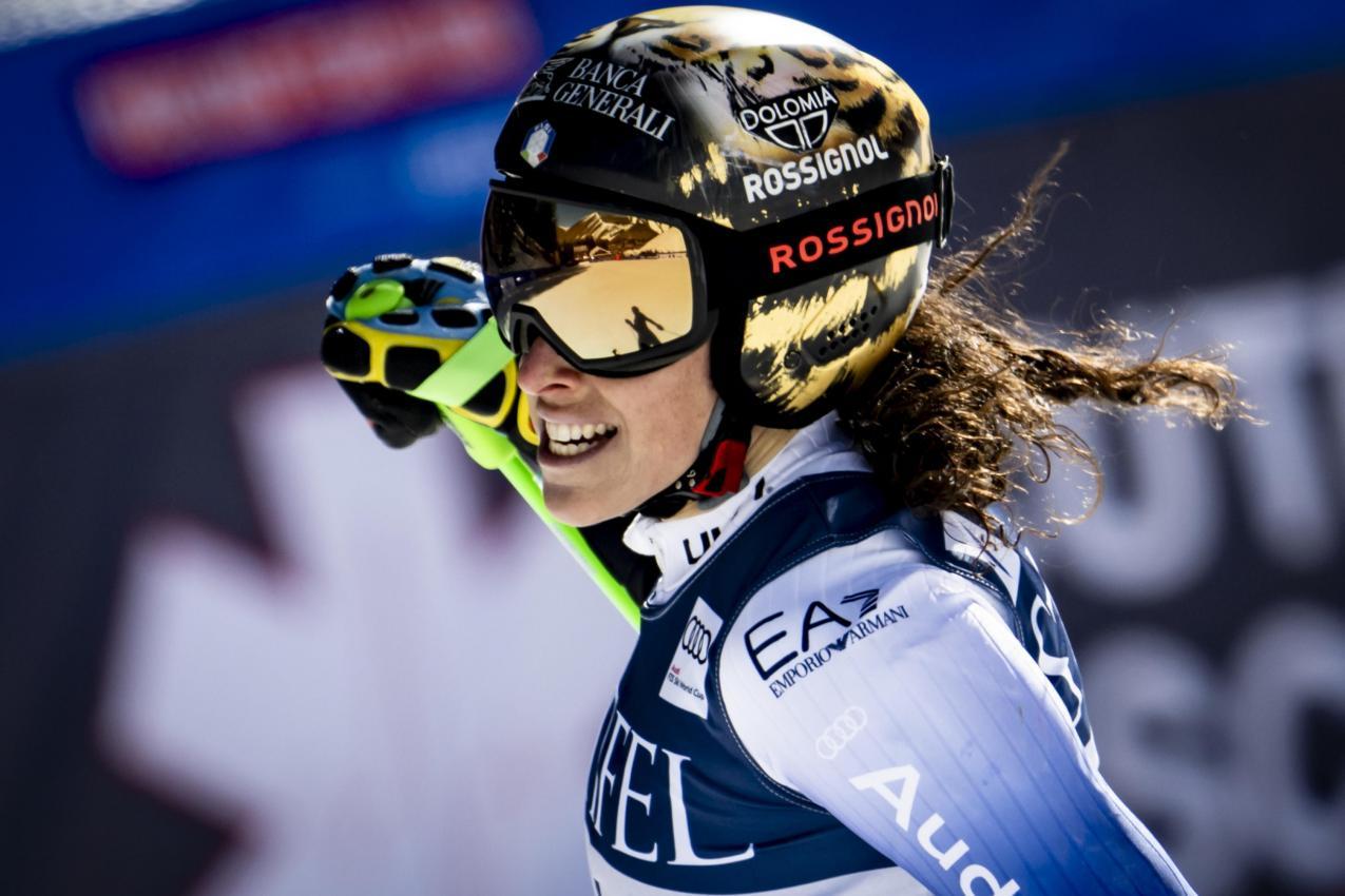 Federica Brignone feilt eifrig an ihrem Comeback. © ANSA / JEAN-CHRISTOPHE BOTT