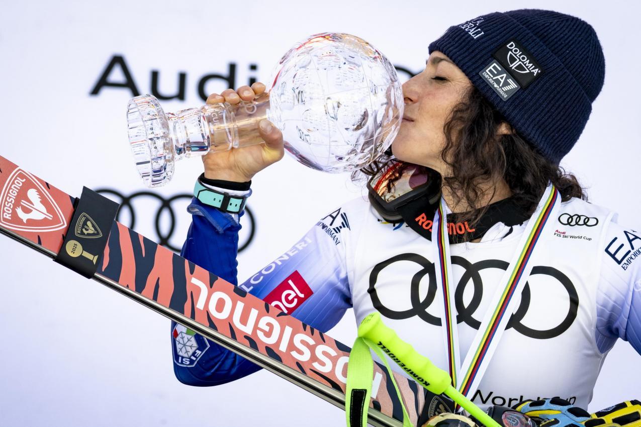 Federica Brignone has had a successful season. © ANSA / JEAN-CHRISTOPHE BOTT