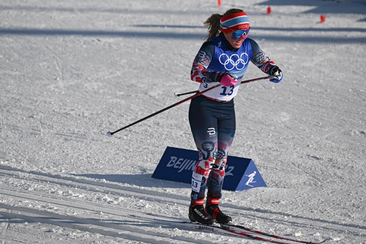 Fossesholm aux Jeux olympiques de Pékin 2022. © AFP / JEWEL SAMAD
