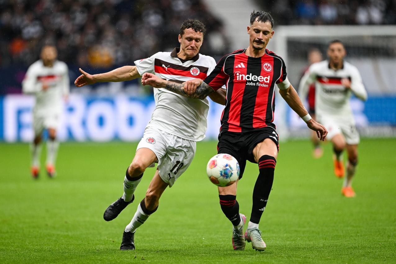 Frankfurt bezwang St. Pauli. © ANSA / FLORIAN WIEGAND