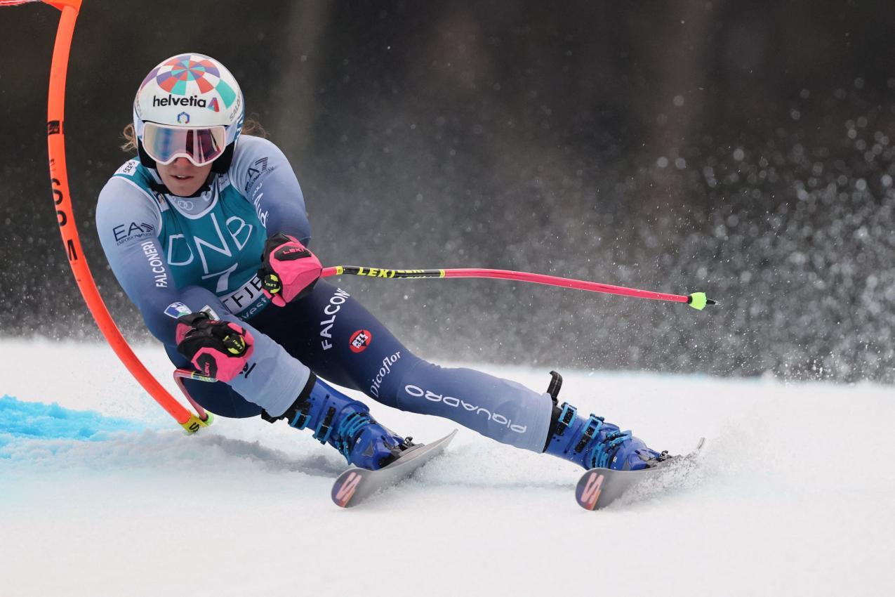 Für Marta Bassino ist die Saison zu Ende bevor sie überhaupt begonnen hat. © APA/afp / GEIR OLSEN